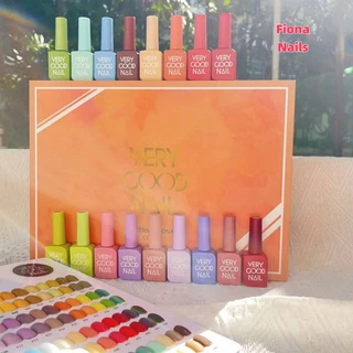 เซตสีเจล Very Good Nail 60 สี 15ml พร้อมชาร์ทโชว์ ขวดสีเดียวกับสีท็อปโคทเล็บ สีเจล ยกเซต เซตสีเจล