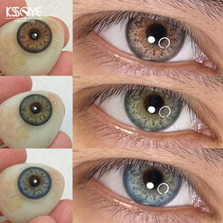 Ksseye คอนแทคเลนส์สี 2 ชิ้น Iris สไตล์สายตาสั้นเลนส์สายตาแฟช…