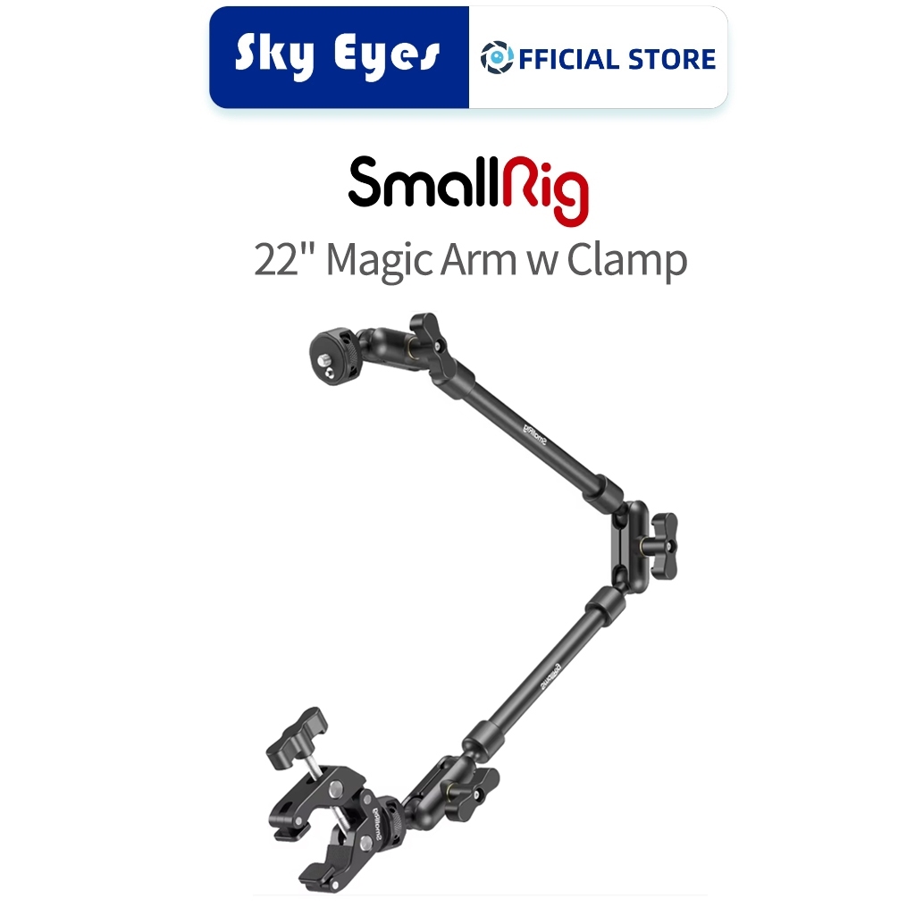 Smallrig 22" ปรับ Magic Arm Boom Arm Mount สําหรับ Light/เว็บแคม/ไมค์/กล้องแอคชั่น ฯลฯ