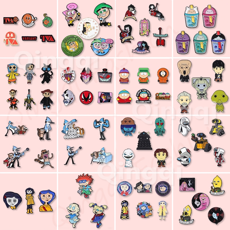 2-7 ชิ้นการ์ตูนอะนิเมะตัวอักษรเข็มกลัด Pins ชุดน่ารัก Little Monk เข็มกลัดป้ายตลกอุปกรณ์เสริมของขวัญสําหรับเพื่อน