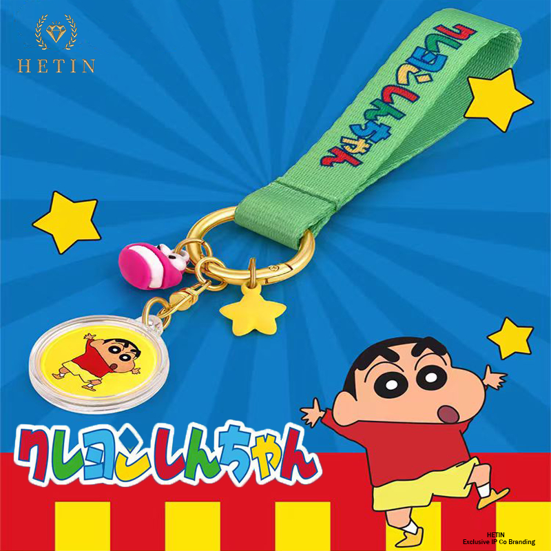 HETIN Crayon Shin-chan Pure Gold 999/24K(0.2g)Gold Coin Anime Co-branding Au999 Gold Medal