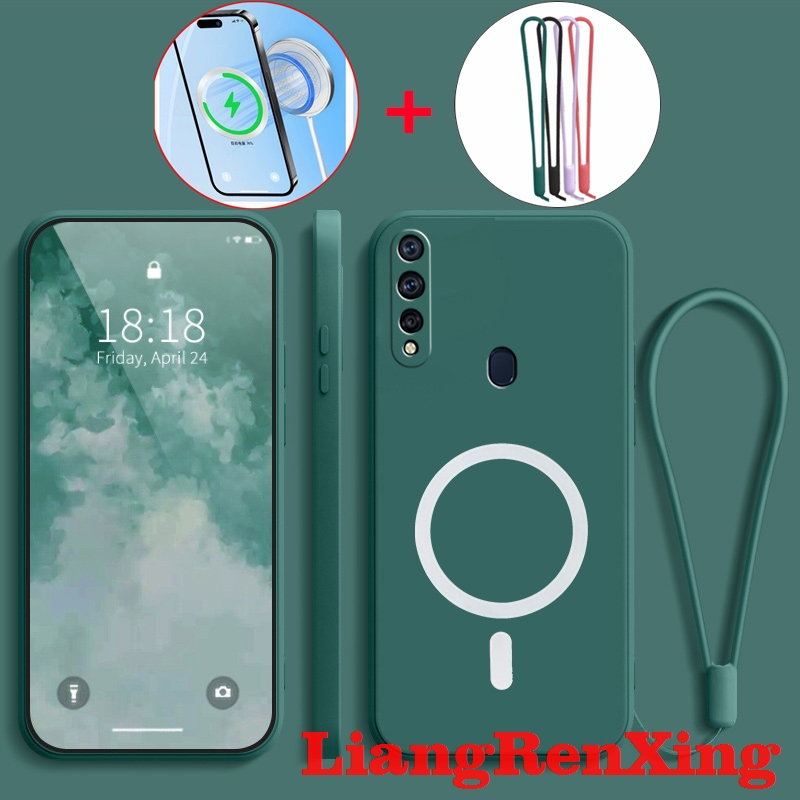 เคสสําหรับ OPPO A31 2020 เคสโทรศัพท์ Softcase ซิลิโคนเหลว Protector Smooth กันกระแทกฝาครอบกันชนดีไซน์ใหม่ความงาม แม่เหล็กดูดไร้สาย YTBSWX01