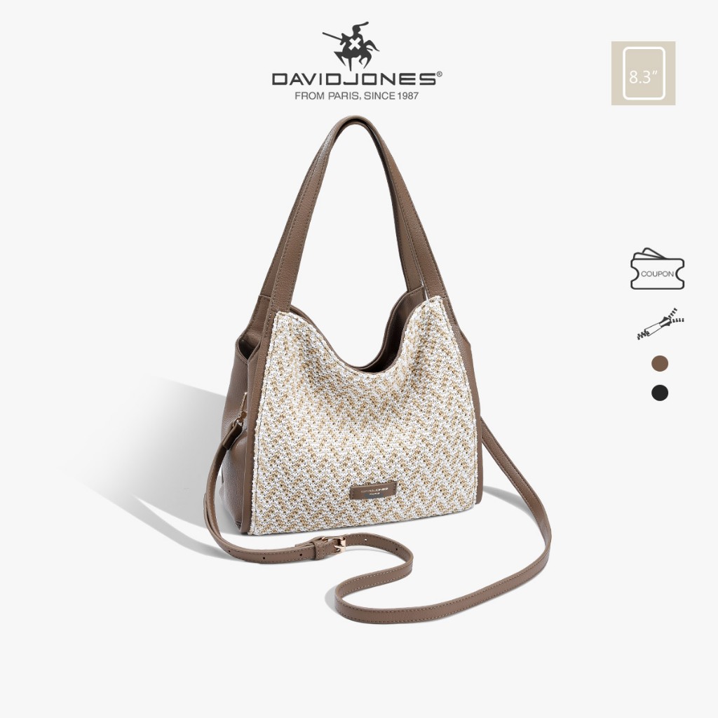 David Jones Paris 2025 ฤดูใบไม้ผลิฤดูร้อนใหม่คอลเลกชัน Designer ผู้หญิงไหล่ Hobo กระเป๋า Braids Tote กระเป๋าถือหนัง pu หญิงนุ่มและนุ่มกระเป๋า