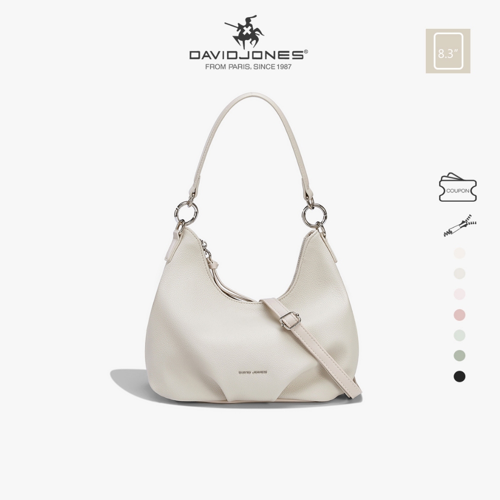 David Jones Paris กระเป๋าสะพายไหล่ แบบหนัง PU สำหรับผู้หญิง