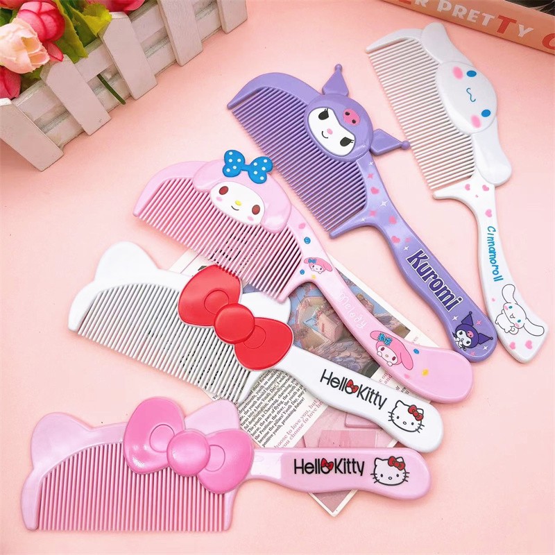 SANRIO ซานริโอ หวี น่ารัก เหมาะสําหรับเด็กผู้หญิง ของขวัญ หวีผม หวี