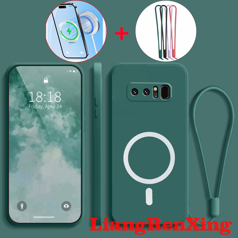 เคสสําหรับ SAMSUNG note 8 เคสโทรศัพท์ Softcase Liquid Silicone Protector Smooth กันกระแทกฝาครอบกันชนดีไซน์ใหม่ความงาม แม่เหล็กดูดไร้สาย YTBSWX01