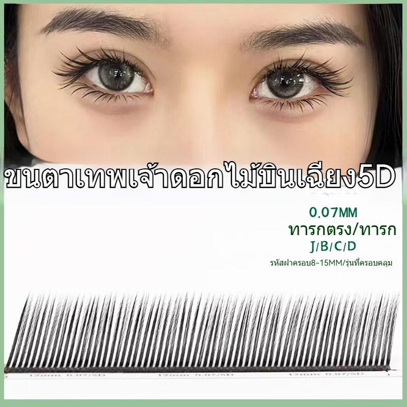 5d Diagonal Flying Flower God Diagonal Flying Fox Series สไตล์การ์ตูน 0.07 ดอกไม้ God Eyelashes Single More Pick-up ไม่กระจัดกระจาย Beauty Eyelash Shop Ded