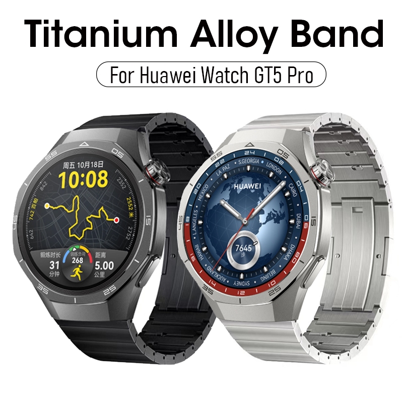 Original Buckle ไทเทเนียมสําหรับ Huawei นาฬิกา GT5 Pro Watchband Qucik ลบน้ําหนักเบาไทเทเนียมสายโลหะสําหรับ Huawei GT4 46 มม.GT3 Pro สําหรับ Huawei นาฬิกา 4 Pro Ultimate