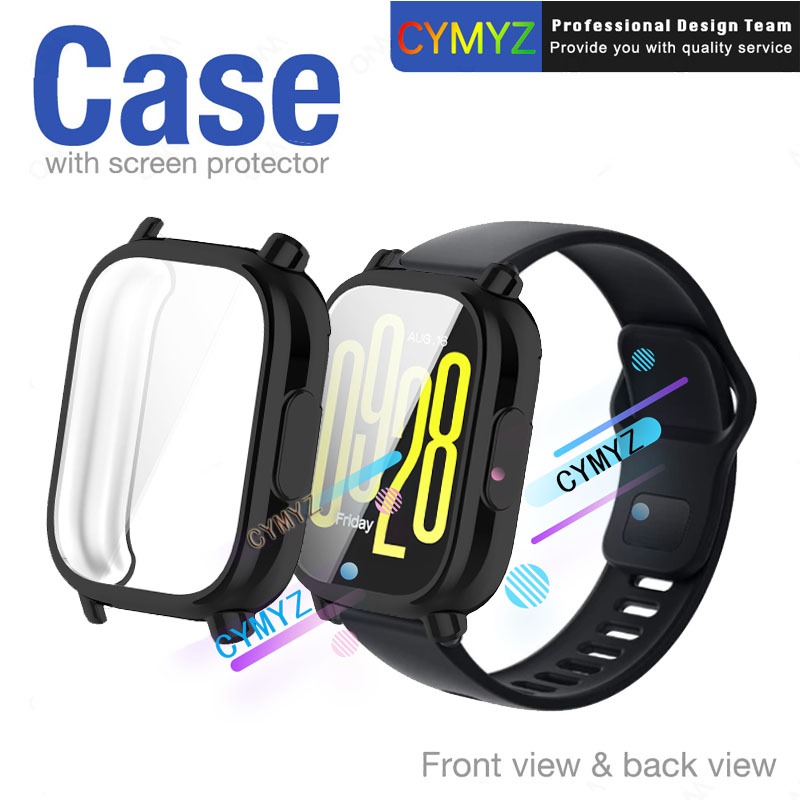 เคส Redmi Watch 5 Active / Lite 360°เคสป้องกันรอบด้าน TPU ฟิล์มป้องกันแบบเต็ม Redmi Watch 5 Active / Lite เคสป้องกันหน้าจอ