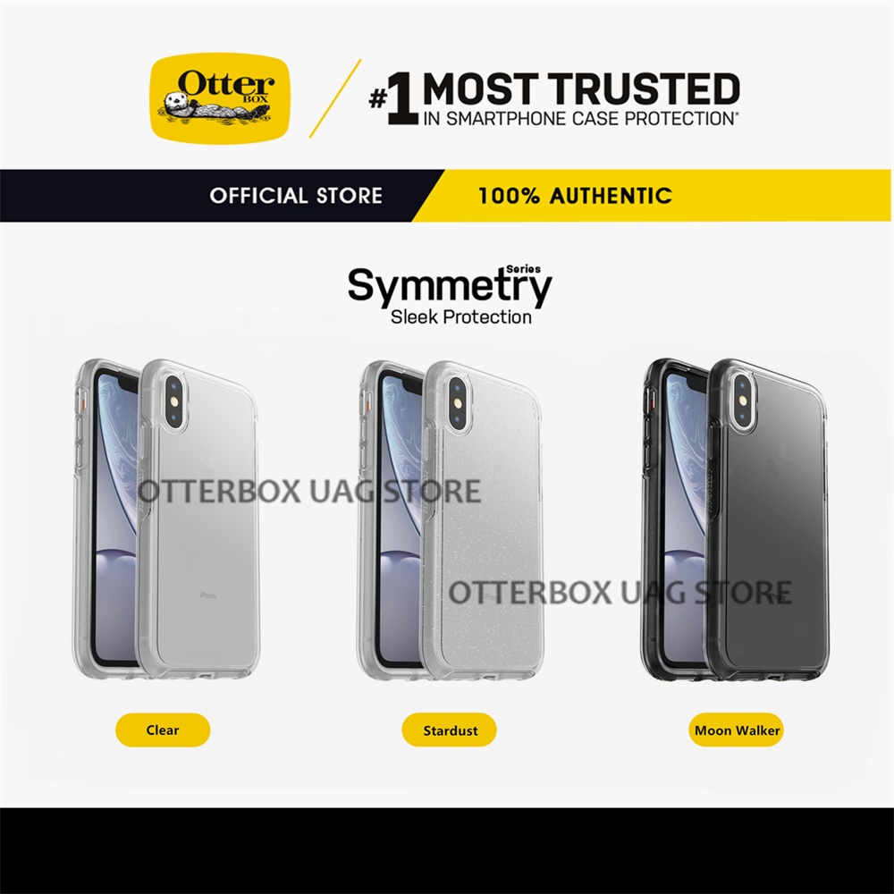 เคส OtterBox รุ่น Symmetry Clear / Stardust Series - iPhone 15 14 13 Pro Max / 15 14 Plus / 13 12 Mini / 12 11 Pro Max / XS Max / XR / XS / X / 8 7 Plus / SE2