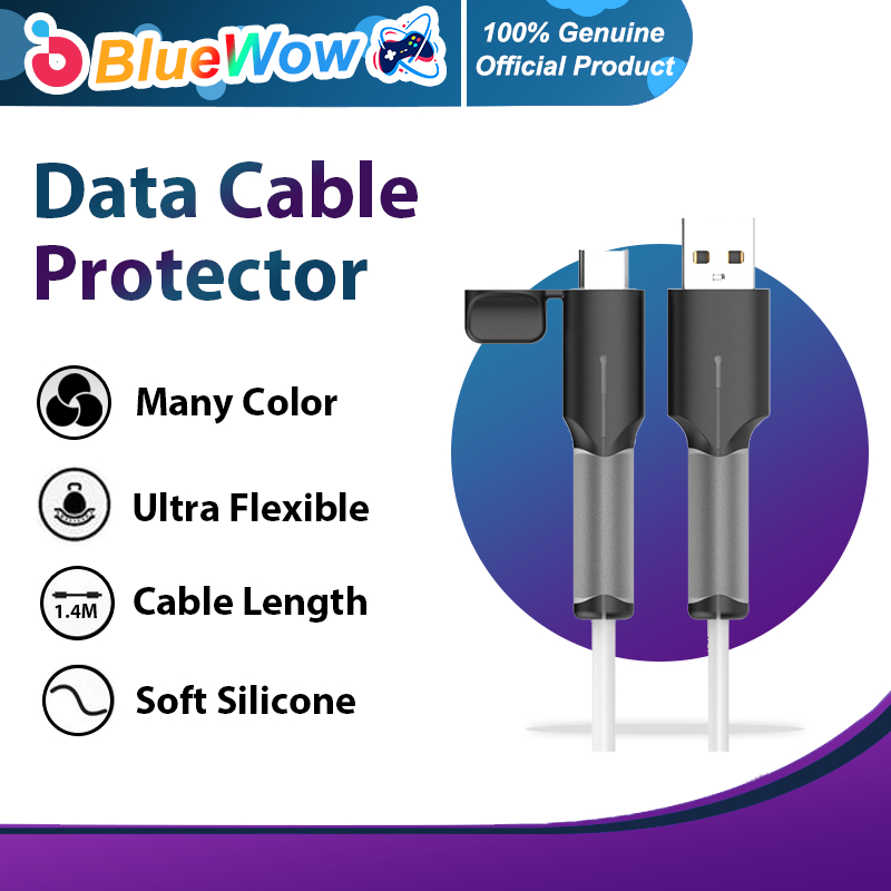 Bluewow ตัวป้องกันสายเคเบิลใหม่สําหรับ Android/iP12 13 14 18/20W Android To C/Type C To C/Type C ถึง IP Charger Head Protector สายเคเบิลข้อมูล USB สายป้องกันสายเคเบิล