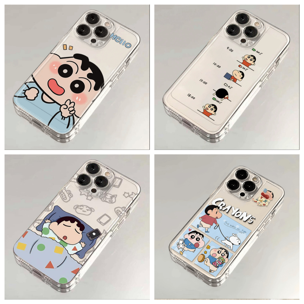 เครยอนชินจัง จิบิ มารุโกะ เคสไอโฟน ซิลิโคน TPU คุณภาพสูง เหมาะสำหรับ iPhone16 15 14 13 12 11Pro Max Plus