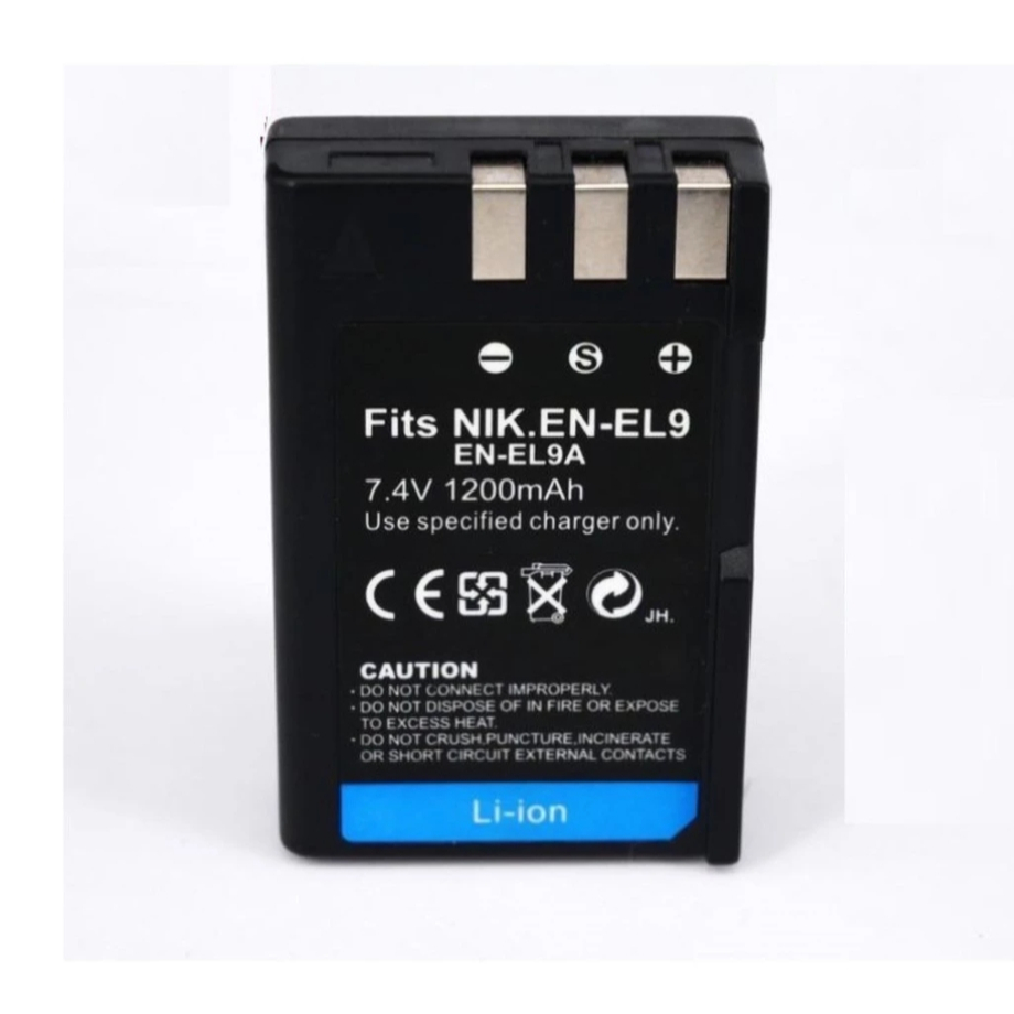 Nikon EN-EL9/EL9A แบตกล้องและแท่นชาร์จแบตเตอรี่