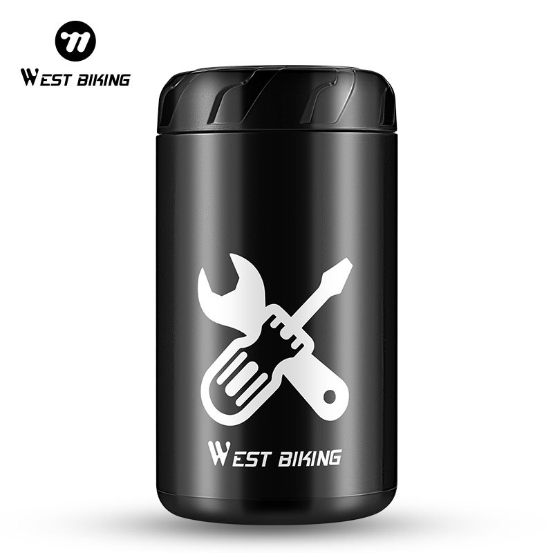 【พร้อมส่งจากกรุงเทพ】WEST BIKING หลายสีจักรยานซ่อมเครื่องมือเก็บแคปซูลขวดน้ํากรงติดตั้งง่ายต่อการพกพาอุปกรณ์จักรยาน