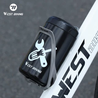 【พร้อมส่งจากกรุงเทพ】WEST BIKING หลายสีจักรยานซ่อมเครื่องมือเก็บแคปซูลขวดน้ํากรงติดตั้งง่ายต่อการพกพาอุปกรณ์จักรยาน