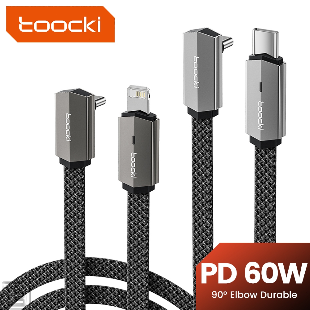 Toocki 60W PD Type C สาย USB C ถึง USB C ชาร์จเร็ว 20W ประเภท C ถึง 10S สายเคเบิลข้อมูลสําหรับโทรศัพท์มือถือแท็บเล็ตแล็ปท็อป