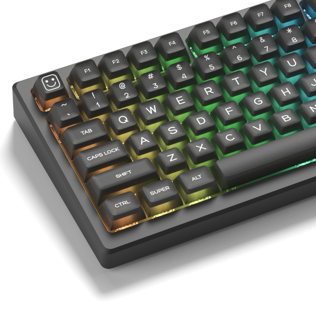 Voier 140 Keys SA Profile Keycaps Black Jade Custom Key Caps Set