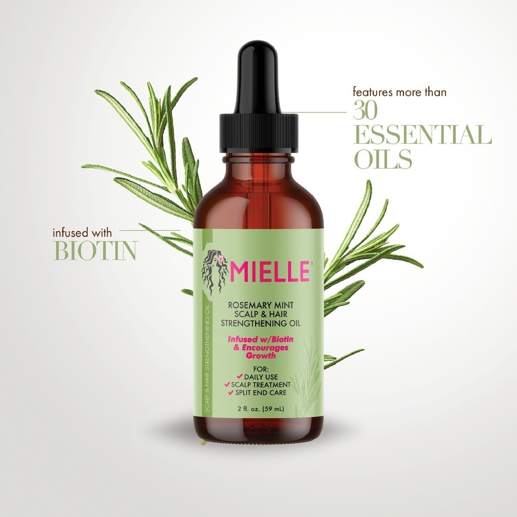 Mielle Rosemary Mint Scalp & Hair Strengthening Oil 59 มล