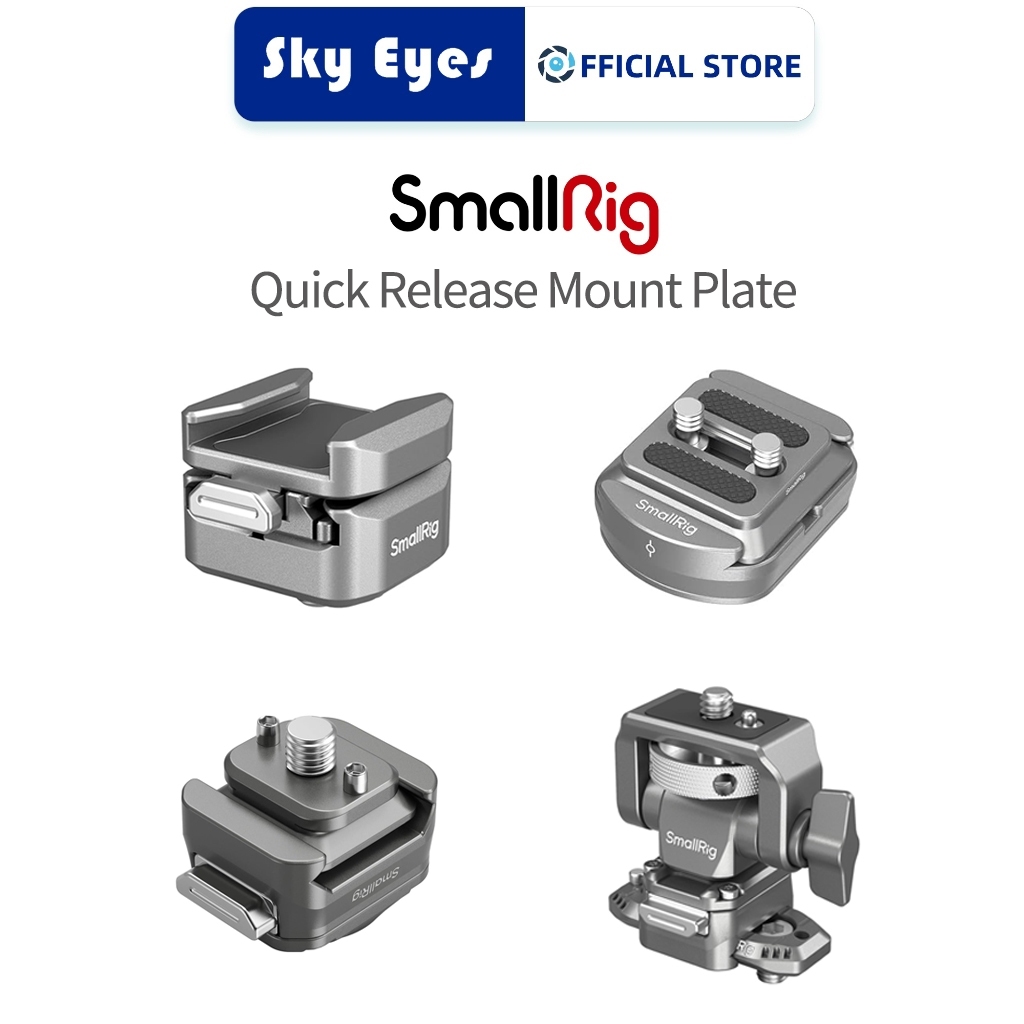 Smallrig HawkLock H21 Universal Quick Release Mount Plate Kit สําหรับกล้อง/จอภาพ/กล้องแอคชั่น
