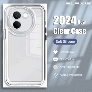 ELAXIS สําหรับ VIVO V30e 5G เคสโทรศัพท์โปร่งใสนุ่มเลนส์ป้องก…