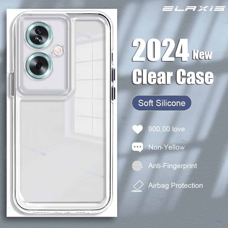 Elaxis สําหรับ OPPO A79 5G เคสโทรศัพท์โปร่งใสนุ่มเลนส์ป้องกันกล้องซิลิโคนปกหลัง ES017