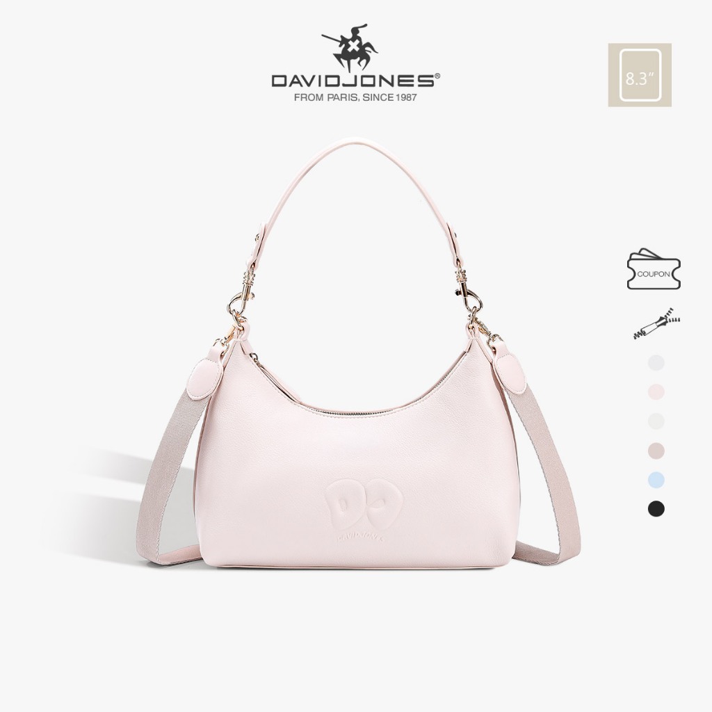 David Jones Paris 2025 Spring Summer New Collection Designer Women Shoulder Crossbody Bags หนัง pu female Soft and Supple bag