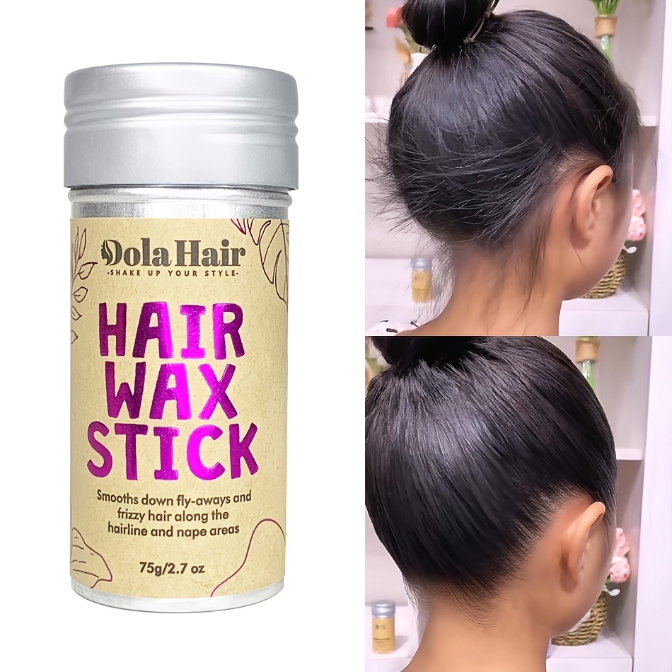 แท่งแว็กซ์ผม, แท่งแว็กซ์สําหรับวิกผมควบคุมขอบ Slick Stick ผม Pomade Stick, ขี้ผึ้งจัดแต่งทรงผมไม่เหนียวเหนอะหนะสําหรับ Fly Away & Edge Control Frizz ผม