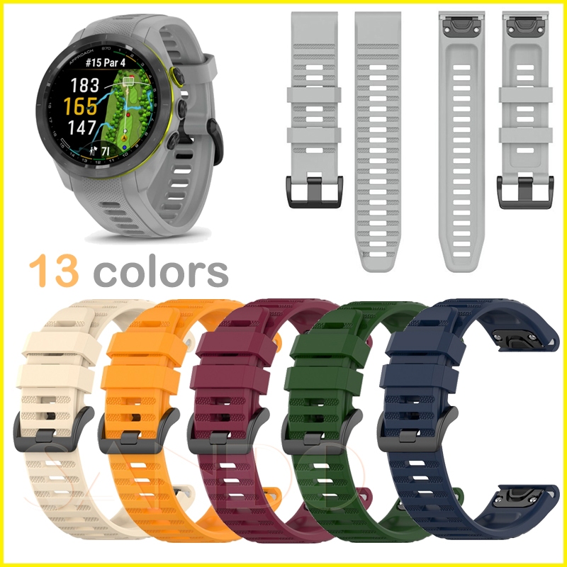 สาย Garmin Approach S70 47mm smart watch QuickFit strap สายรัดซิลิโคนอ่อนนุ่ม Garmin Approach S70 สา