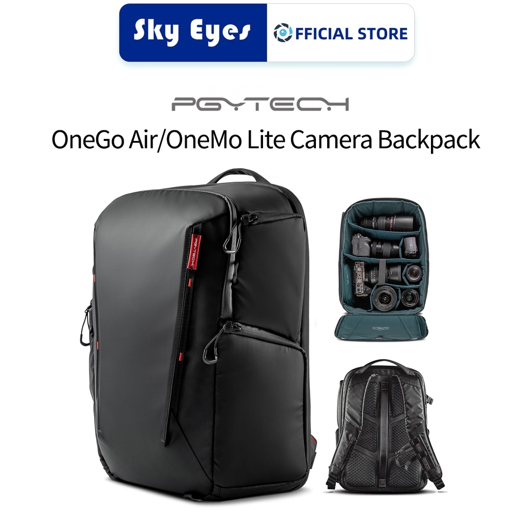 Pgytech OneGo Air/OneMo Lite กระเป๋าเป้สะพายหลังกล้อง 22L สําหรับ DJI, Sony,DSLR/SLR ฯลฯกล้อง,กระเป๋