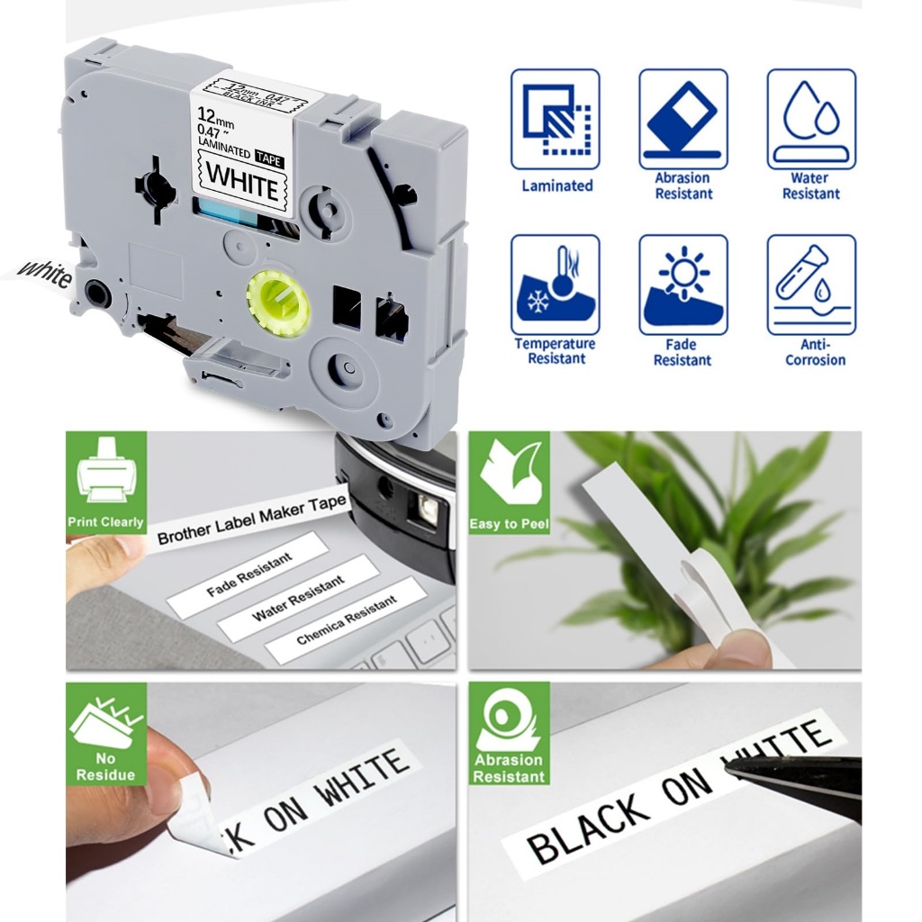 สําหรับ tze เทป 6/9/12/18/24 มม.สําหรับ Brother P Ttouch Label Maker เทปฉลาก tze-231 tze-631 tze-131 - รูปที่ 5