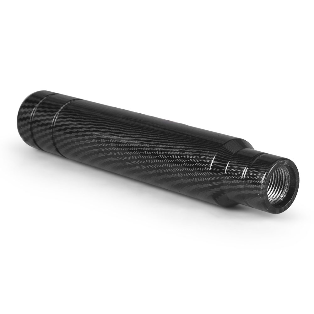 5 ความเร็วคาร์บอนไฟเบอร์สีดํา 85 มม.90 มม.130 มม.180 มม.เกียร์ Shift Knob เกียร์ธรรมดาอลูมิเนียม Shifter Lever Knob - รูปที่ 4