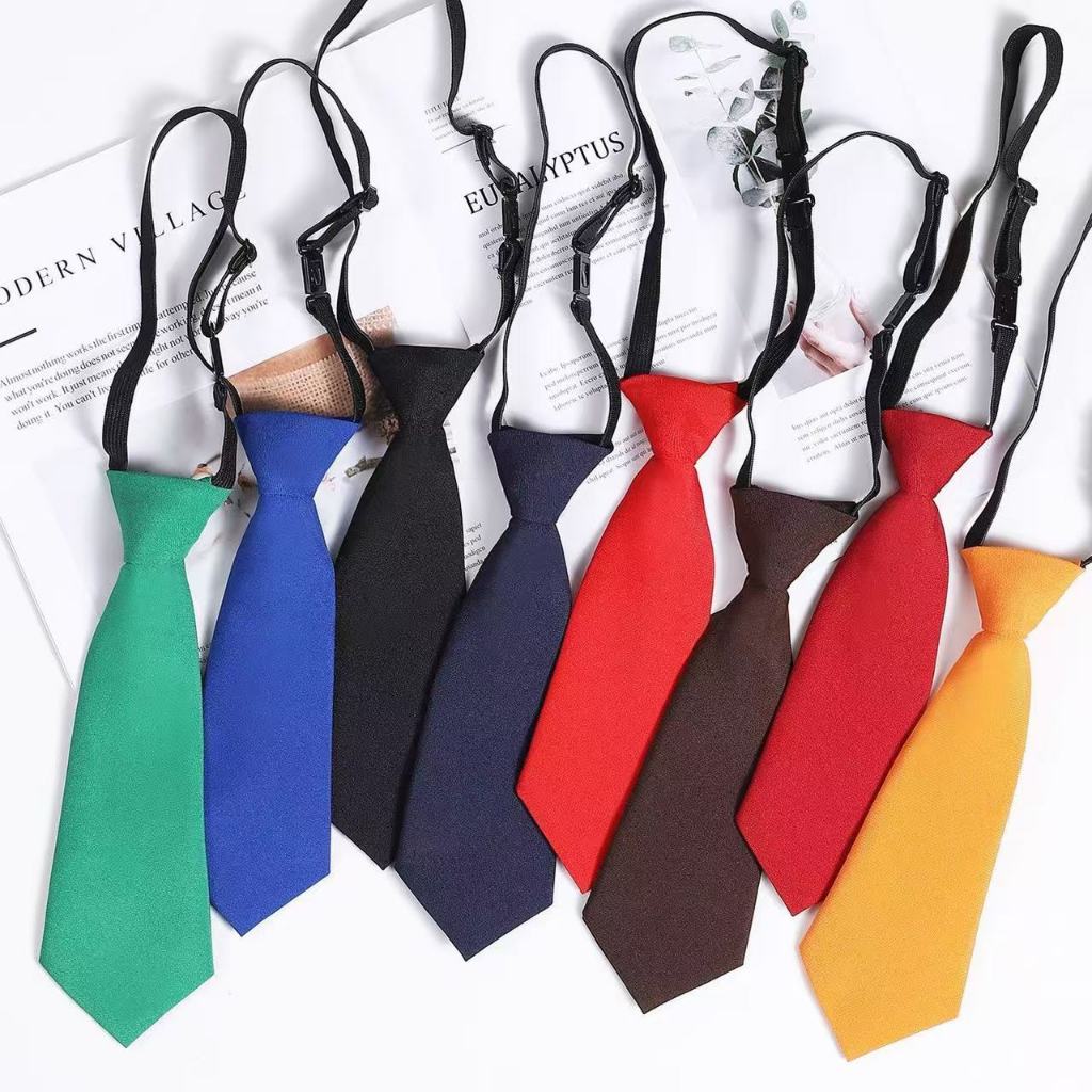 23 ซม. เด็กอนุบาล Tie Kid bowtie Lazy Tie เด็กผู้หญิงชุดนักเรียนอุปกรณ์เสริม