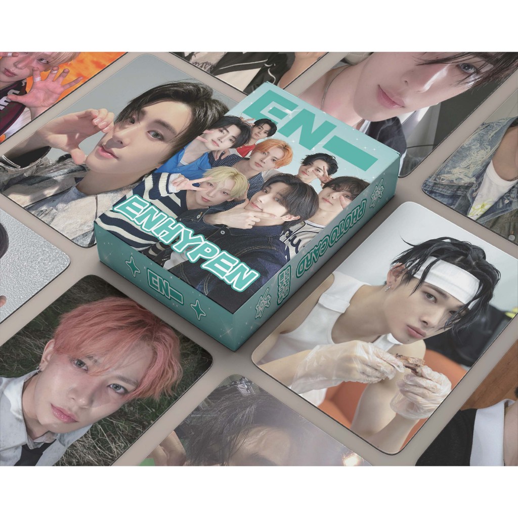 Linxx โปสการ์ดโฮโลแกรมเลเซอร์ ลายศิลปินเกาหลี 55 ชิ้น