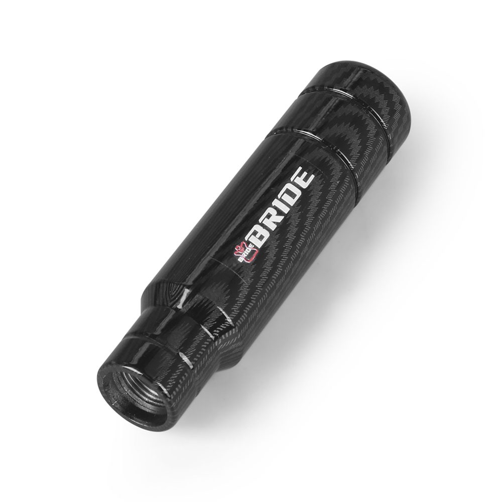 5 ความเร็วคาร์บอนไฟเบอร์สีดํา 85 มม.90 มม.130 มม.180 มม.เกียร์ Shift Knob เกียร์ธรรมดาอลูมิเนียม Shifter Lever Knob - รูปที่ 6