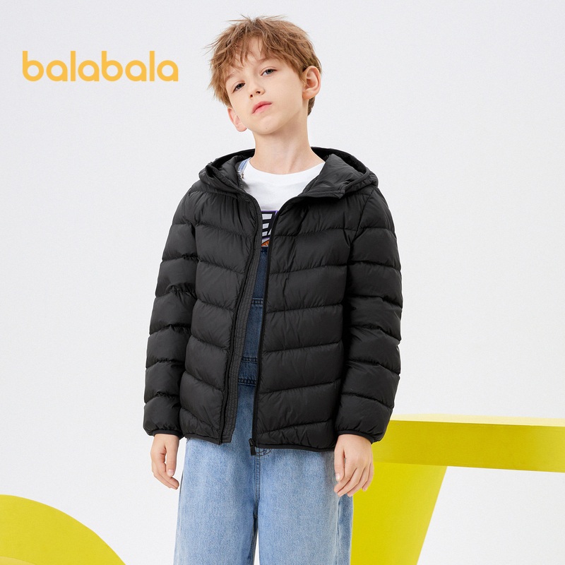 Balabala เสื้อแจ็คเก็ตดาวน์ น้ําหนักเบา กันน้ำ สําหรับเด็กผู้ชายและเด็กผู้หญิง ฤดูใบไม้ร่วงและฤดูหนาว