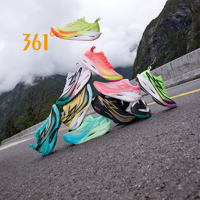361 องศาเปลวไฟ 3.5 รองเท้าวิ่งผู้หญิงมืออาชีพมาราธอนแผ่นคาร์บอน 672512215เอฟ