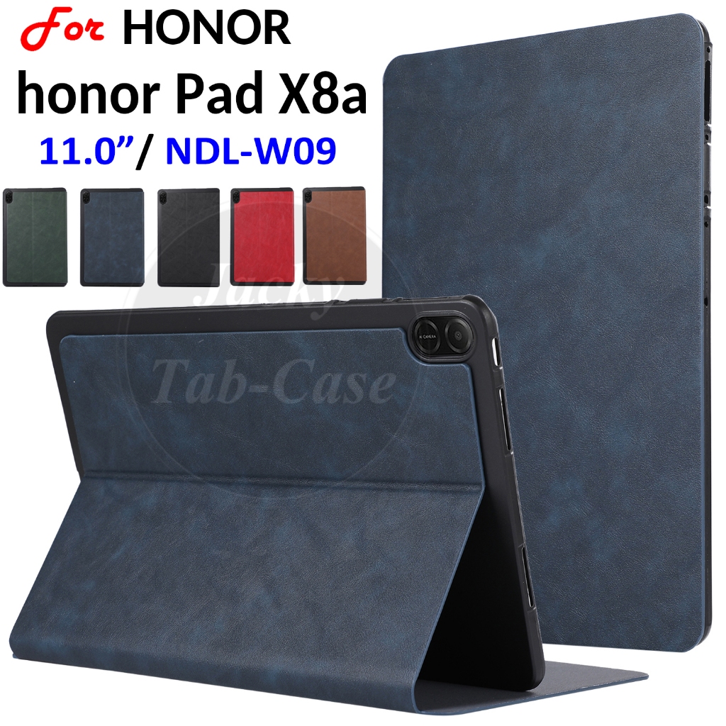 สําหรับ HONOR Pad X8A 11.0 "2024 แฟชั่นธุรกิจ PU หนัง Huawei HONOR แท็บเล็ต NDL-W09 NDL-L09 11 นิ้วฝ