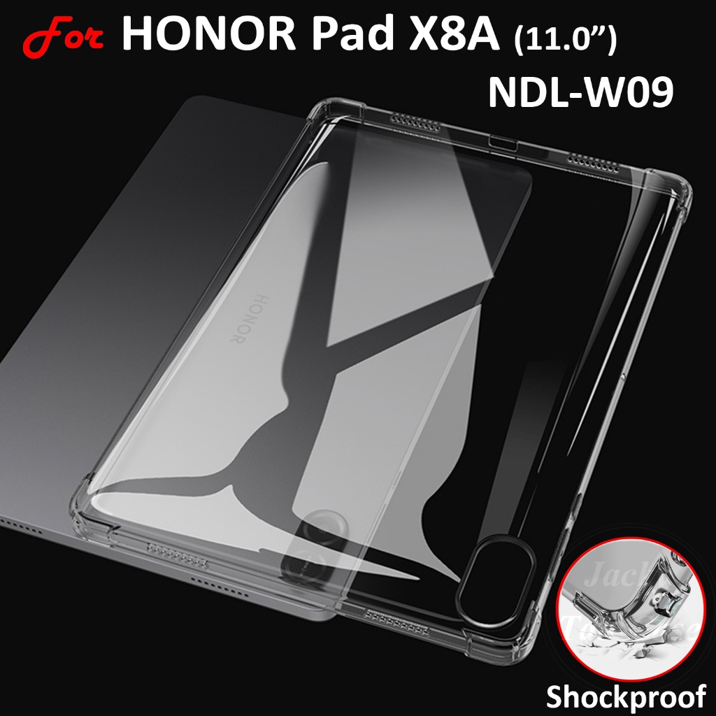 Fit สําหรับ Huawei HONOR Pad X8a แท็บเล็ต NDL-W09 NDL-L09 11.0 "Jelly ซิลิโคน 4 มุมหนากลับ Shell นุ่
