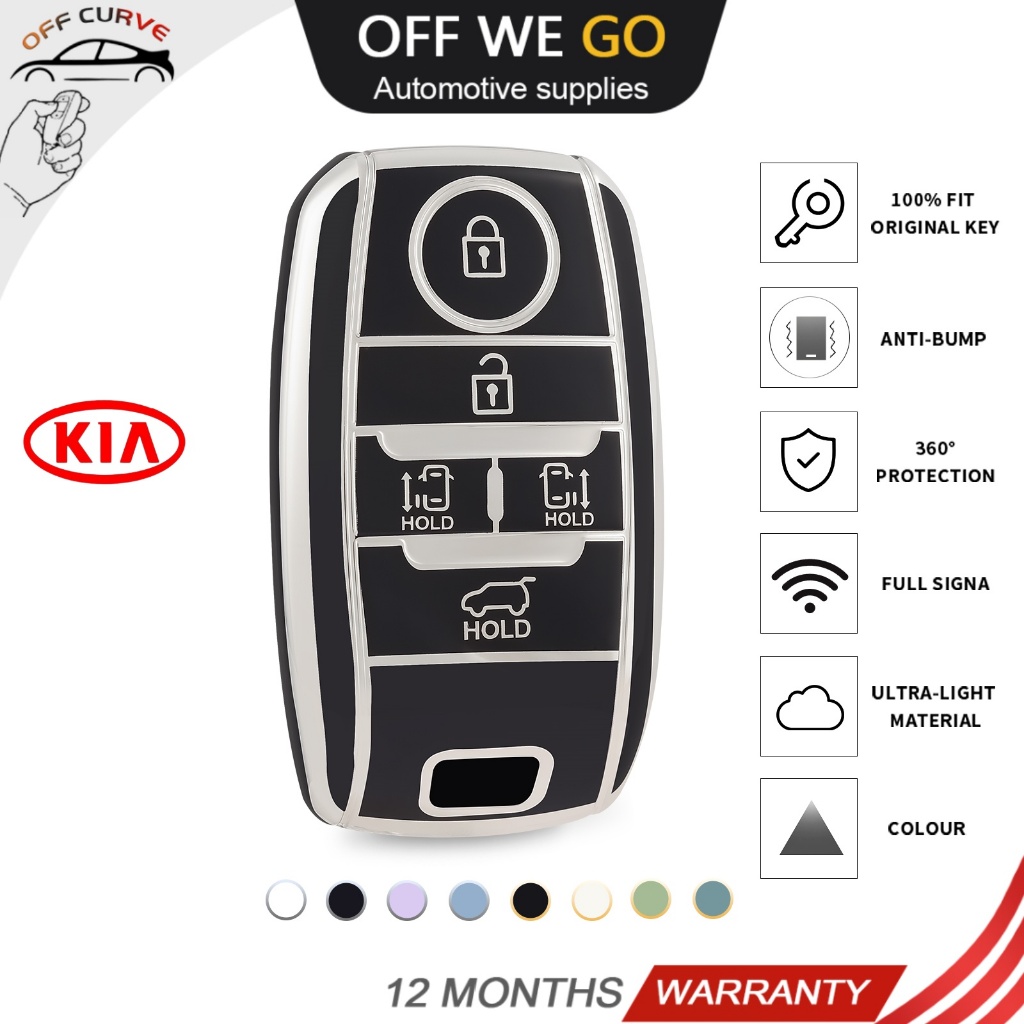 Kia Carnival 2014 ฝาครอบกุญแจ, ขายึดฝาครอบกุญแจ, Kuneci Kereta Kia Carnival 2015 2016 2017 2019 TPU 