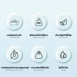 JASMEEN จัดส่งในกรุงเทพฯ 🔥ถุงขยะหูหิ้ว🔥 แบบม้วน ถุงขยะแบบม้วน 45x50 ซม 100ใบ ถุุ พกพา รับน้ำหนักได้มาก