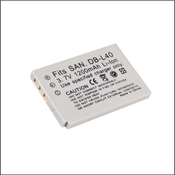 Sanyo DB-L40 แบตเตอรี่กล้องและเครื่องชาร์จแบตเตอรี่
