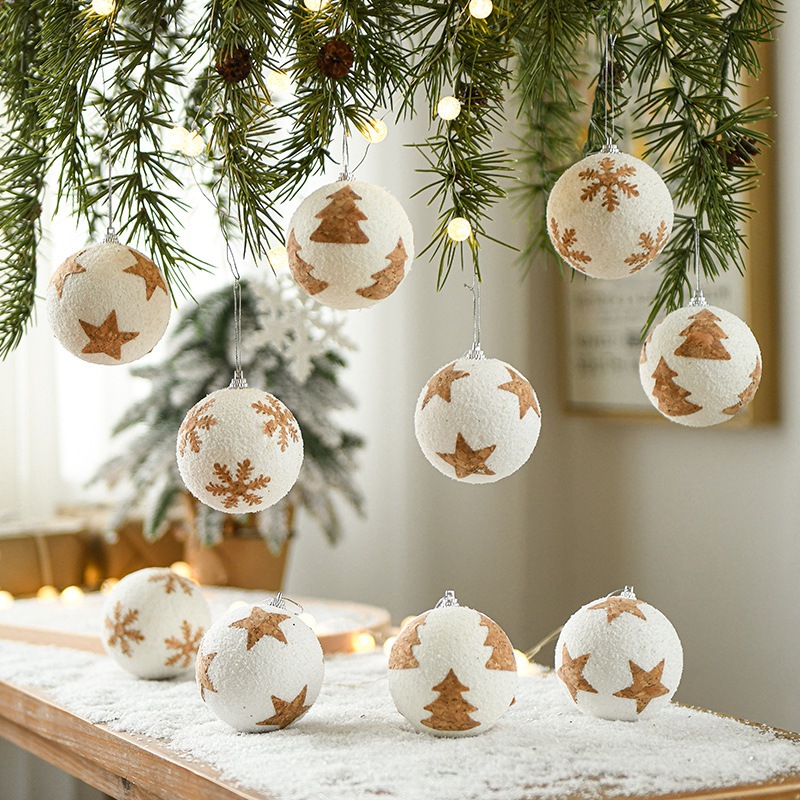 ตกแต่ง Diy เครื่องประดับลูกบอลคริสต์มาสจี้ต้นคริสต์มาส Party Decor ปีใหม่ 2025 Navidad แขวนจี้ตกแต่งบ้าน