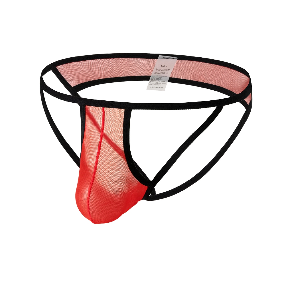 กางเกงในชายชุดชั้นในตาข่าย Qucik-dry สบาย Thong Underpants Soft Jockstrap U Pouch
