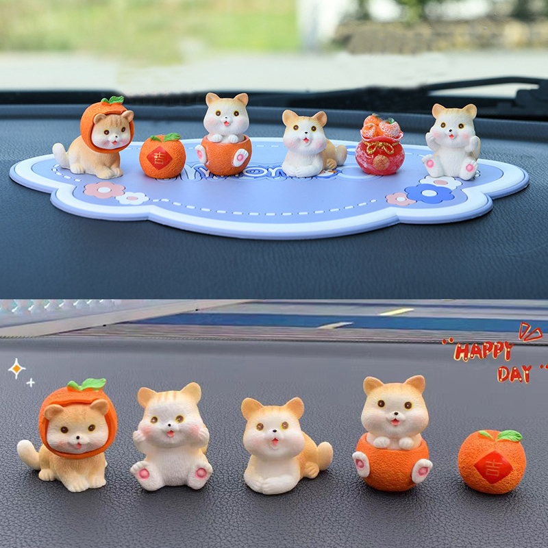 ตกแต่งรถการ์ตูน Garnish Luckly Cat คอนโซลกลางรถตกแต่งเครื่องประดับรถยนต์น่ารัก Auto ภายในแดชบอร์ดอุปกรณ์เสริม