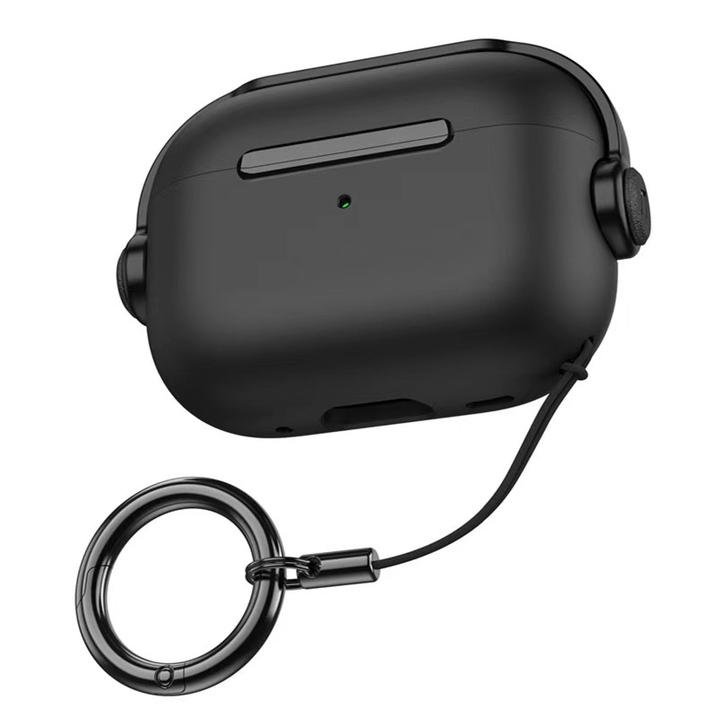 Simple AirPods Pro3 กรณีล็อคจับ AirPods สําหรับ AirPods 4 1/2/3/Pro Pro2 กรณี 4 กรณี PC Hard Apple ไร้สายบลูทูธชุดหูฟัง Anti Drop Pro2 2gen