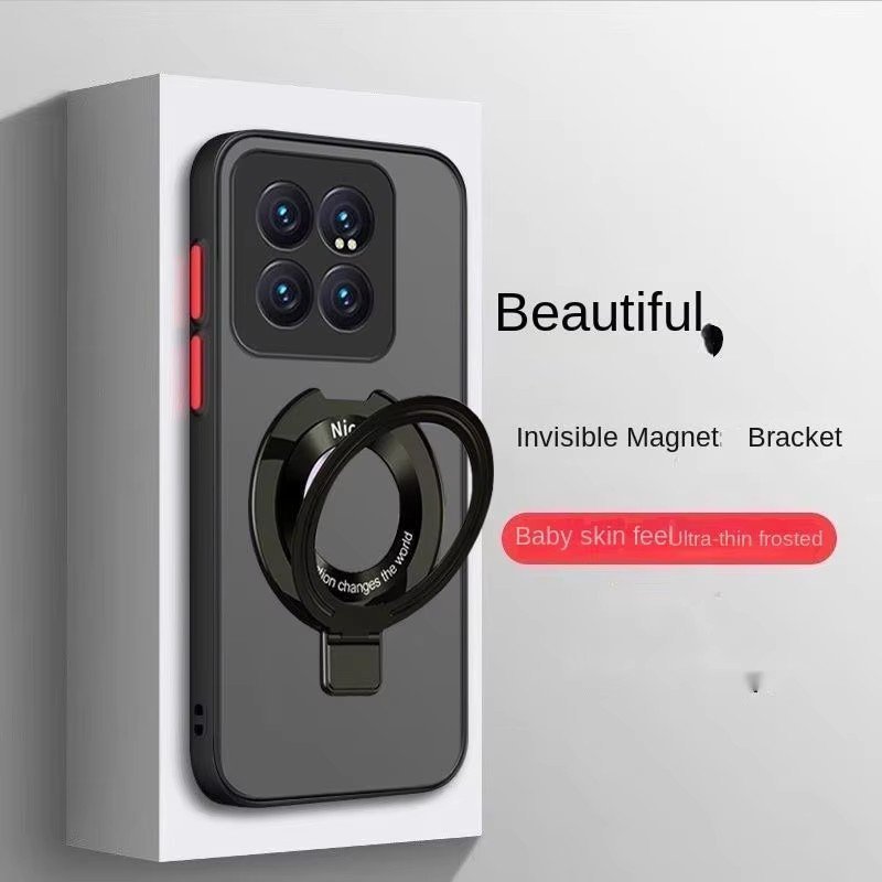 โปร่งใส Matte แม่เหล็กสําหรับ Xiaomi Mi 15 15t 14T 12 12s 12x 12t 13 13t 14 ultra 11t 10t poco f6 f5 f4 f3 x6 x5 m6 Pro k70 k70e note14 กันกระแทก