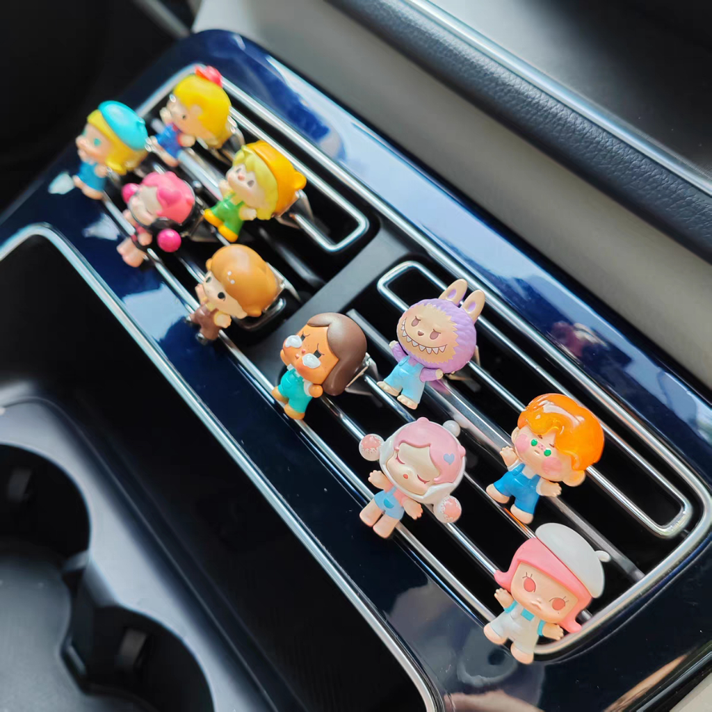 คลิปช่องระบายอากาศรถยนต์ตัวอักษรรัก | ของแท้ Pop Mart Love Letter น่ารักเม็ด Car Air Outlet ตกแต่งสร้างสรรค์น่ารัก