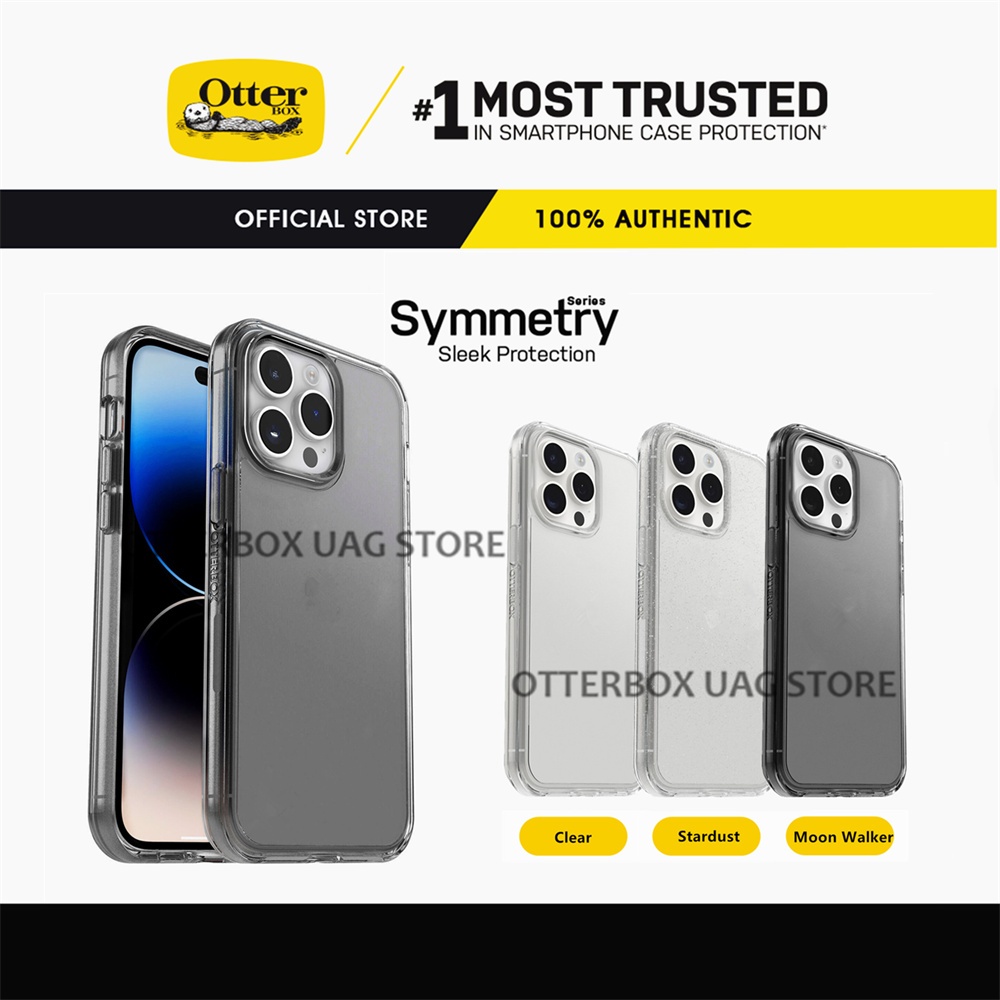 OtterBox Symmetry Clear / Stardust Series สําหรับ iPhone 16 15 14 Pro Max / 16 15 14 Plus / 13 12 11 Pro Max / 13 12 Mini / XS Max / XR / XS / X / 8 7 Plus / SE2 เคสโทรศัพท์
