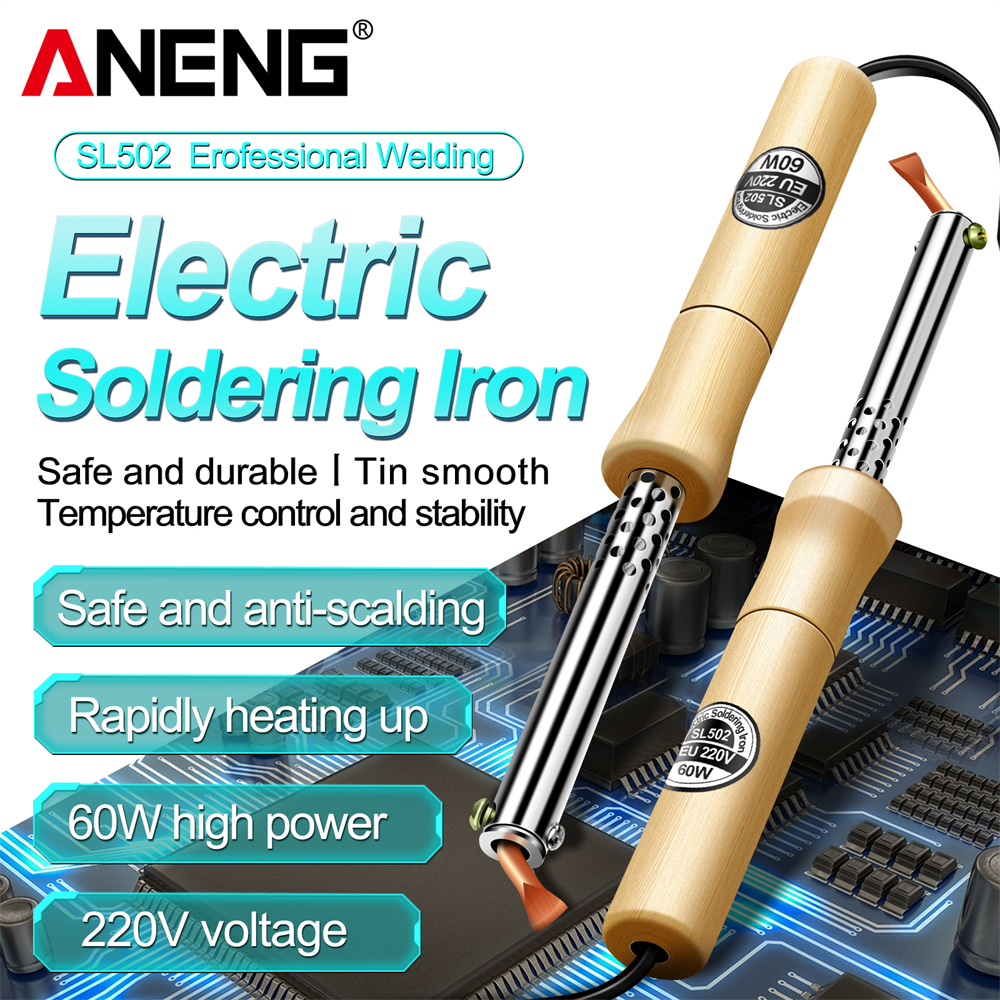 Aneng SL502 สแตนเลสสตีลท่อแขนบัดกรีเหล็กเชื่อมทองแดงเคล็ดลับไม้ Handle Rework Station เครื่องทดสอบเค