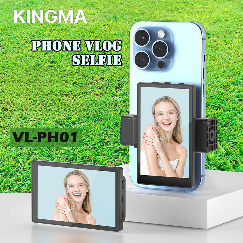Kingma Vlog Selfie Recording Display Screen/Rear Camera Photo Video Magnetic Phone Clip